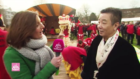 TV RTL "Koffietijd": Xia Quan Kung Fu Tai Chi Leeuwendans voor Chinees Nieuwjaar 2016